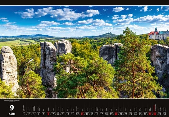 Panorama Česká republika 2026 - nástěnný kalendář