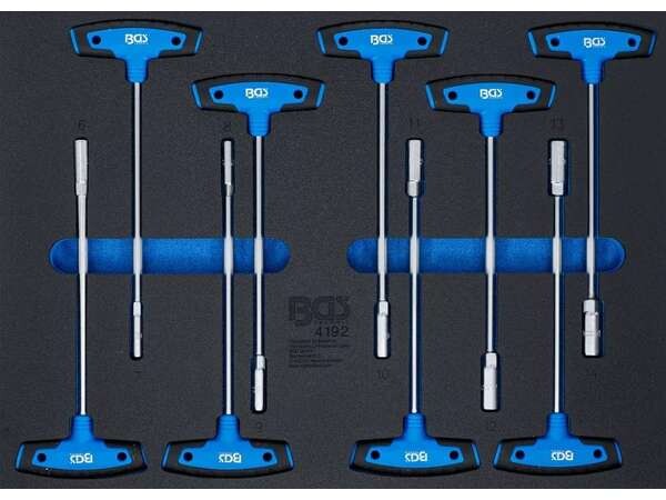 BGS Technic BGS 4192 Vložka do dílenského vozíku 3/3: Nástrčné šestihranné klíče s T-rukoj