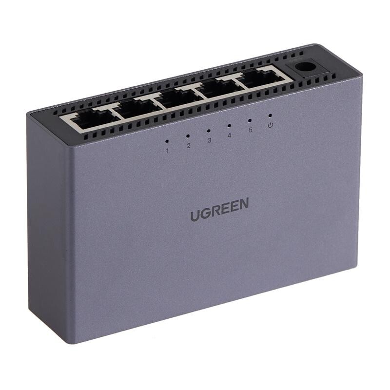 UGREEN CM633 5portový gigabitový ethernetový přepínač (černý) 075436