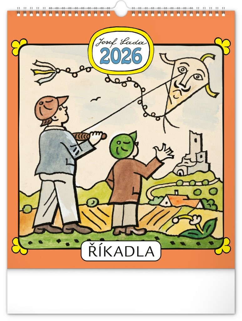 Kalendář 2026 nástěnný: Josef Lada - Říkadla, 30 x 34 cm