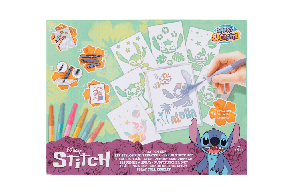 Velká sada malování s foukacími fixami Stitch - Alltoys Canenco