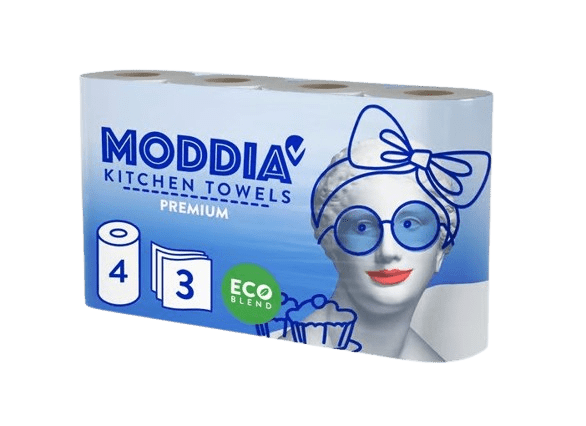 MODDIA Kuchyňské utěrky 3vrstvé, 2 ks