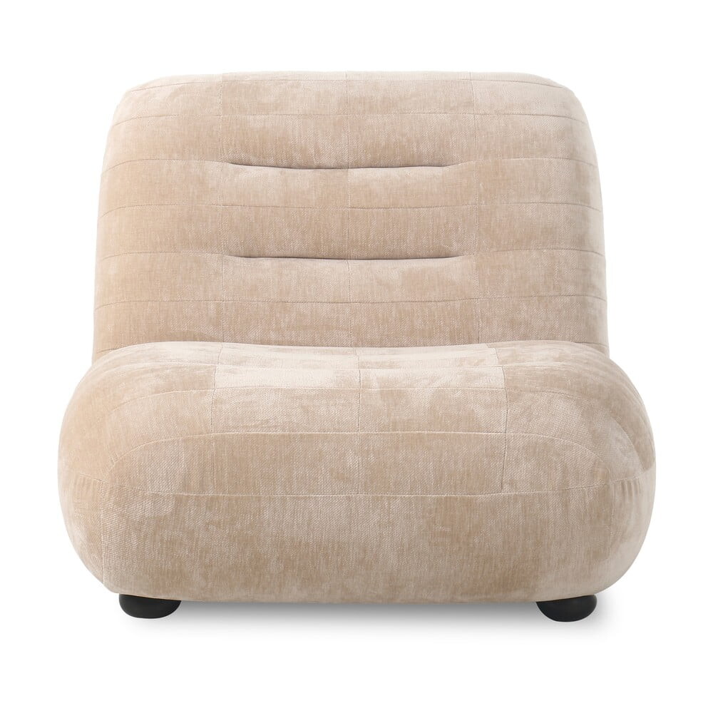 Béžové sametové křeslo Wyatt – Dutchbone