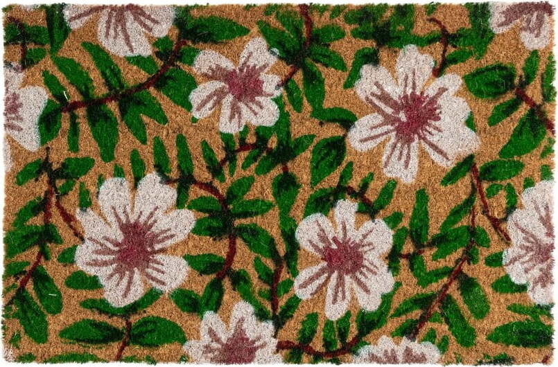 Rohožka z kokosového vlákna 40x60 cm Leafy – Casa Selección