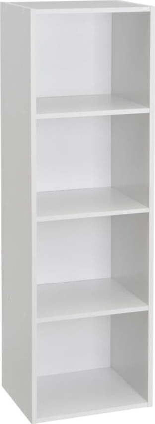 Bílá knihovna 30x106x24 cm Cube – Casa Selección