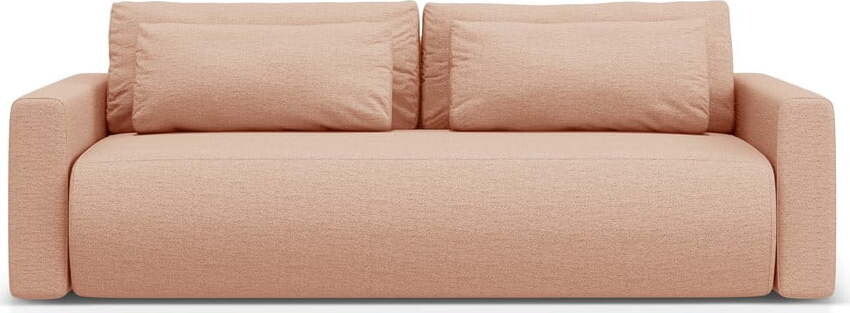 Růžová rozkládací pohovka s úložným prostorem 238 cm Belfast – Cosmopolitan Design