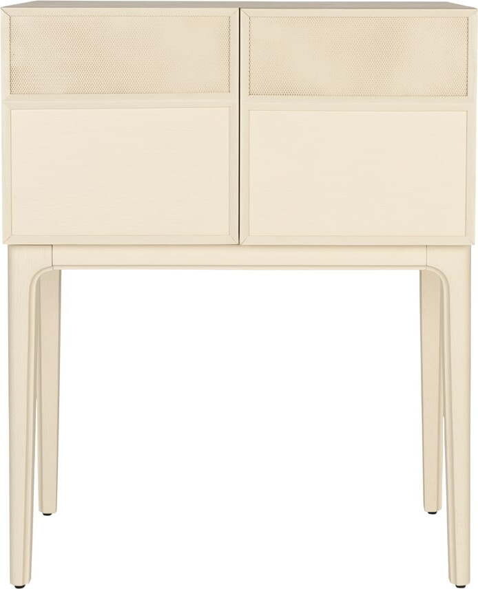 Krémová komoda v dekoru dubu 80x100x45 cm June – Zuiver