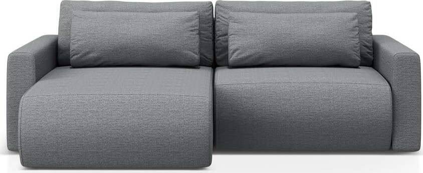 Šedá rozkládací rohová pohovka s úložným prostorem Belfast – Cosmopolitan Design