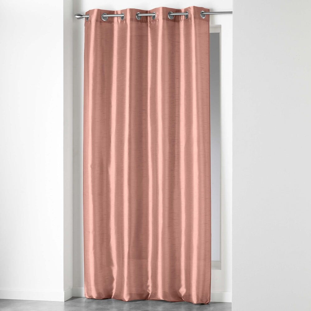 Růžový závěs z mikrosaténu 140x240 cm Shana – douceur d'intérieur