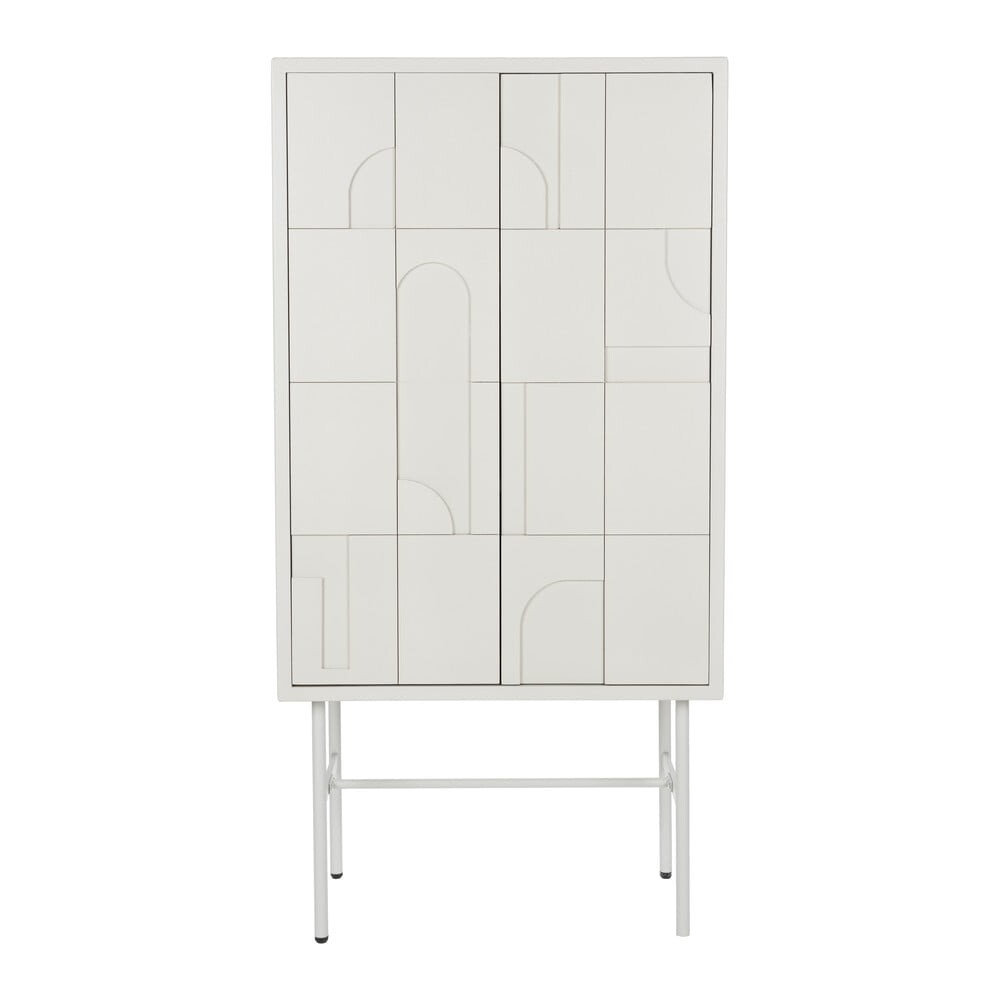 Světle šedá skříňka 70x140x40 cm Funk – White Label