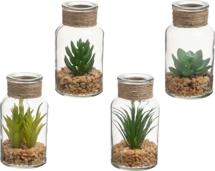 Umělé rostliny v sadě 4 ks (výška 12 cm) Cactus – Casa Selección