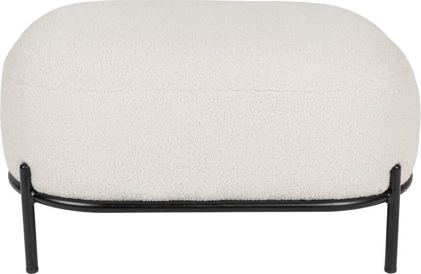Krémový taburet Hocker Polly – White Label