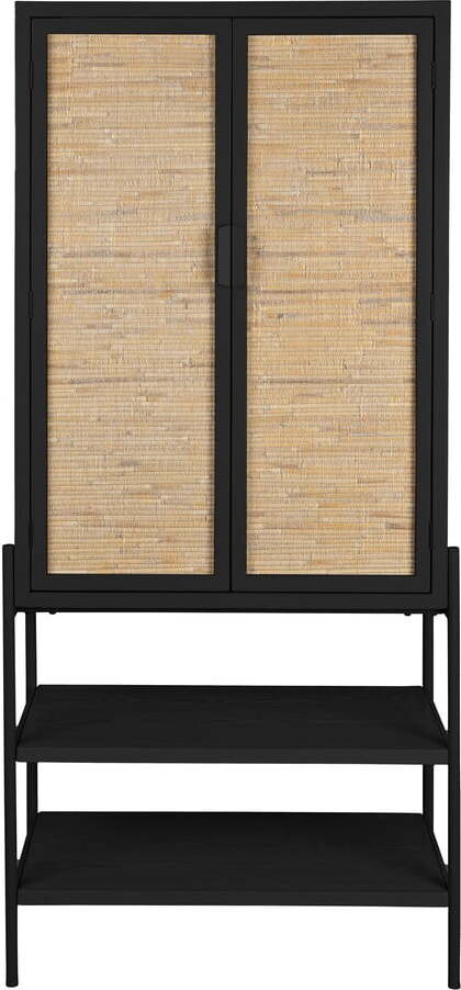 Černá skříňka z jedlového dřeva 70x160x36 cm Yasu – Dutchbone