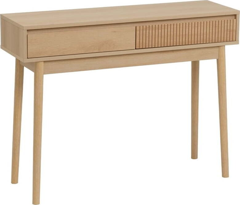 Konzolový stolek v přírodní barvě 30x100 cm Iona – Casa Selección