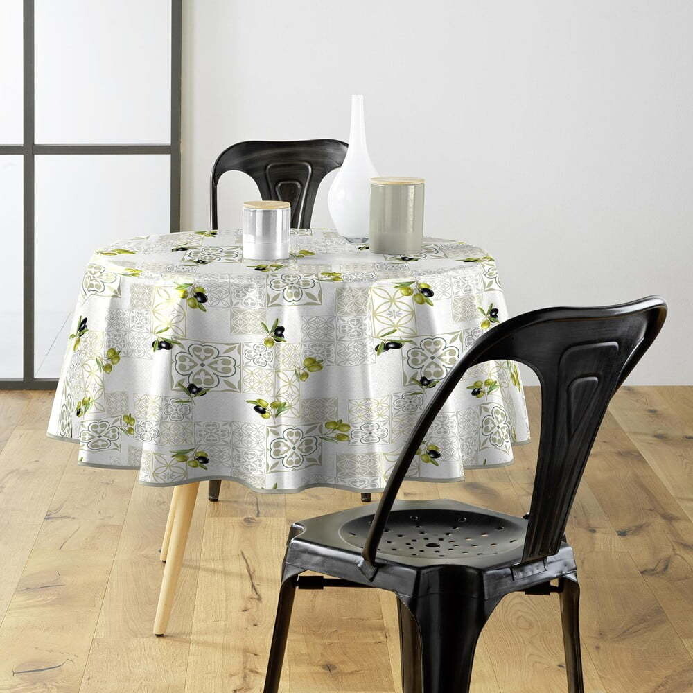 Omyvatelný ubrus z PVC ø 160 cm Andalousie – douceur d'intérieur