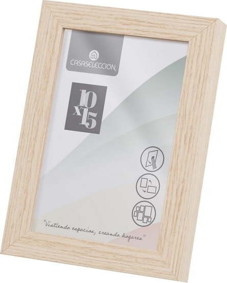 Stojací/na zeď rámeček v přírodní barvě 12,5x17,5 cm Sencillo – Casa Selección