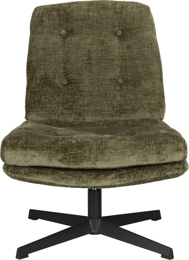 Zelené otočné křeslo Kai – White Label