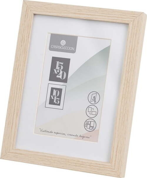 Stojací/na zeď rámeček v přírodní barvě 17,5x22,5 cm Sencillo – Casa Selección