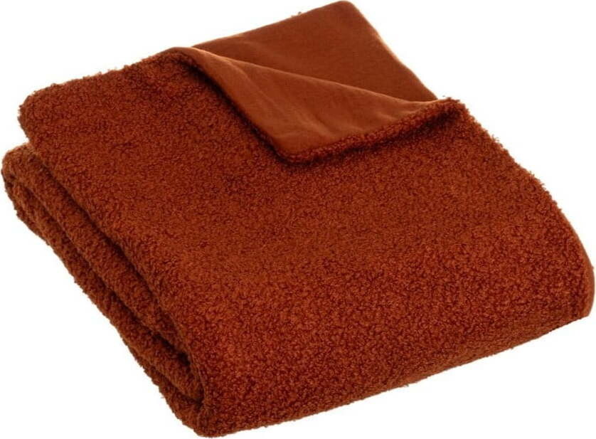 Deka s beránkem v cihlové barvě 130x160 cm Sherpa Bouclé – Casa Selección