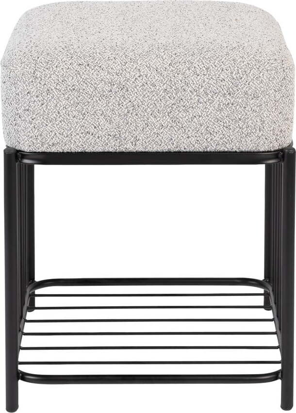 Světle šedý taburet Milou – White Label