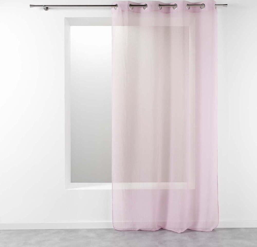 Růžová záclona 140x280 cm Telma – douceur d'intérieur
