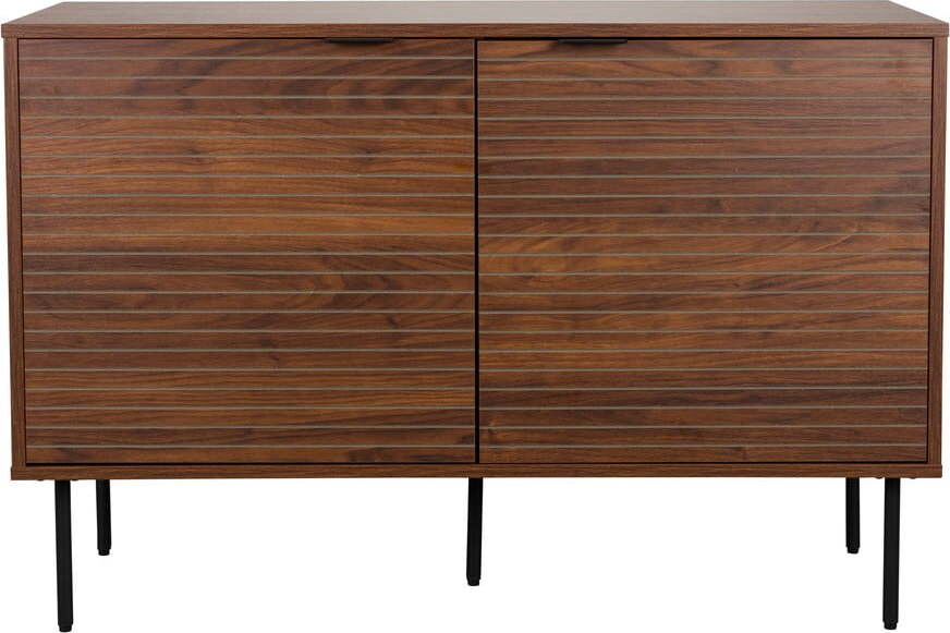 Hnědá komoda v dekoru ořechu 110x74x40 cm Stripes – White Label