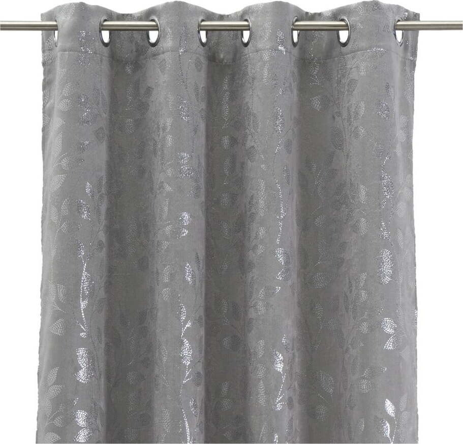 Šedý/ve stříbrné barvě závěs 140x260 cm Sutil – Casa Selección