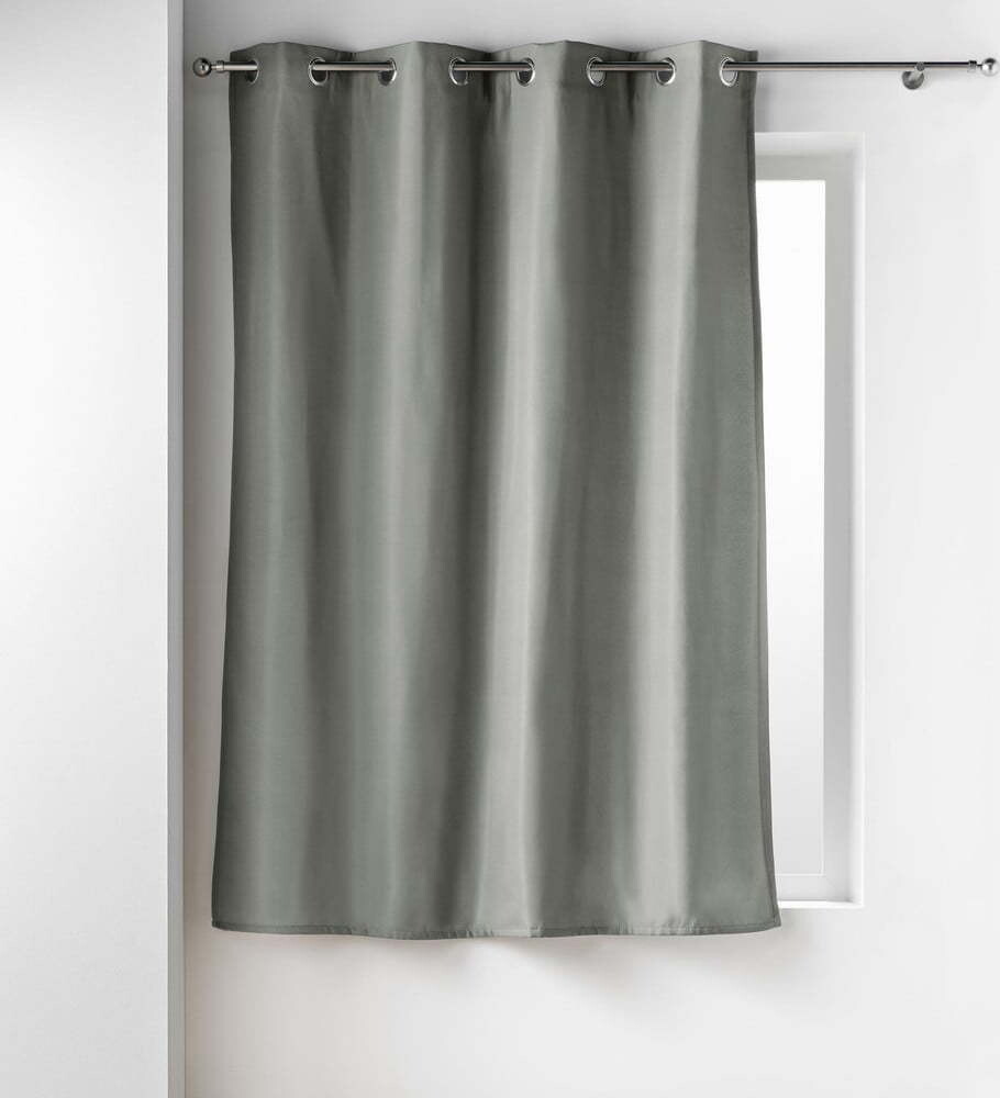 Šedý termo/odhlučňovací závěs z mikrovlákna 135x180 cm Micropolar – douceur d'intérieur