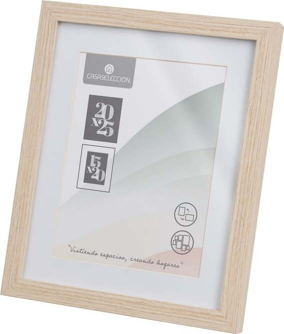 Stojací/na zeď rámeček v přírodní barvě 22,5x28 cm Sencillo – Casa Selección