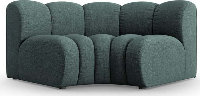 Tyrkysový žinylkový modul pohovky (variabilní roh) Lupine – Micadoni