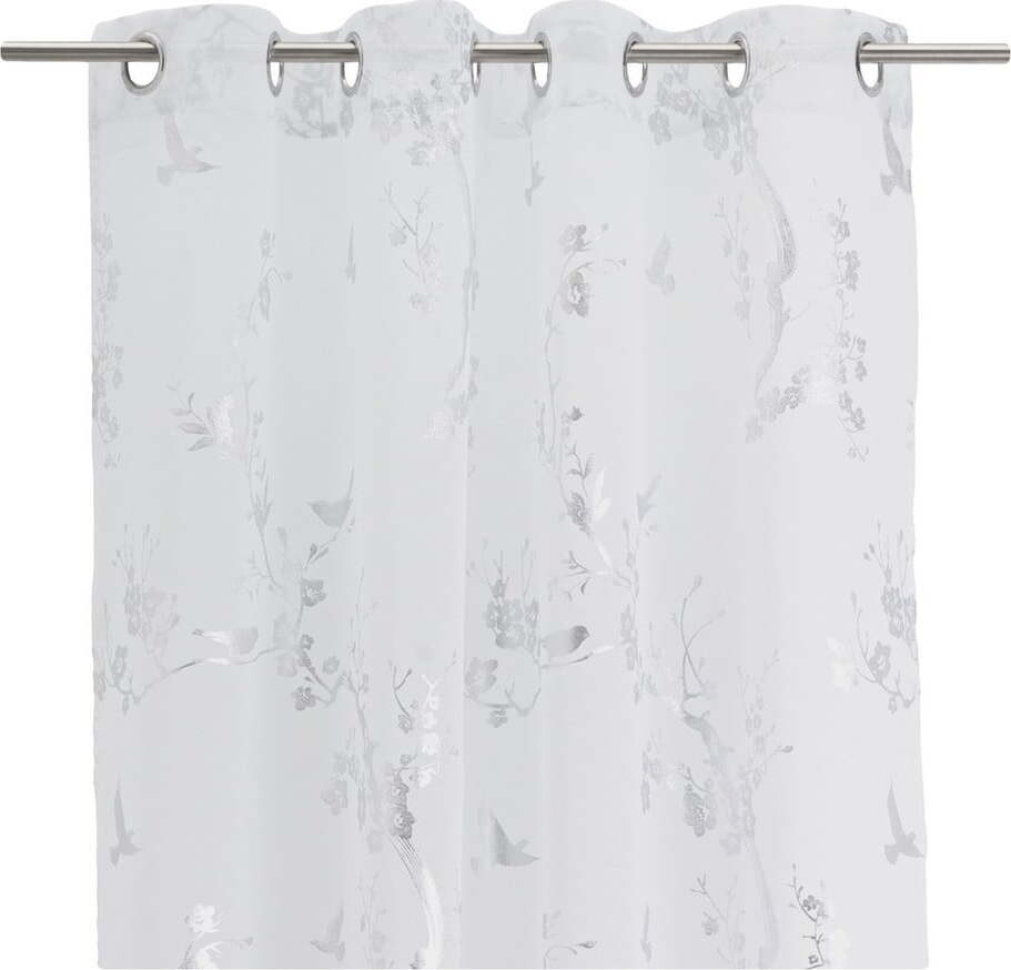 Bílá/ve stříbrné barvě záclona 140x260 cm Paradis – Casa Selección