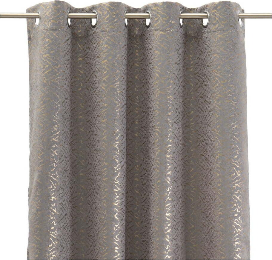 Šedý/ve zlaté barvě závěs 140x260 cm Bijuré – Casa Selección