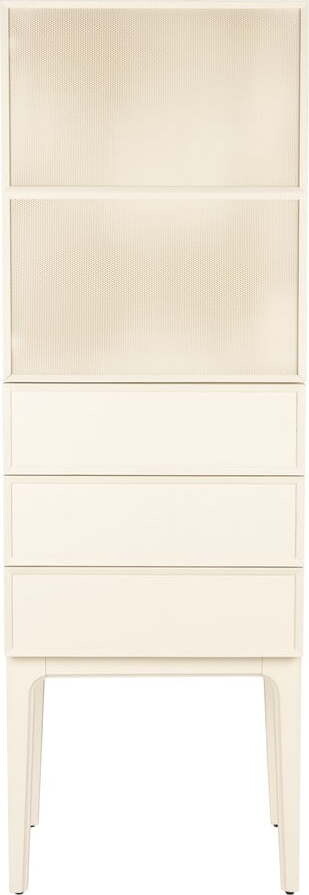 Krémová skříňka z dubového dřeva 60x180x45 cm June – Zuiver