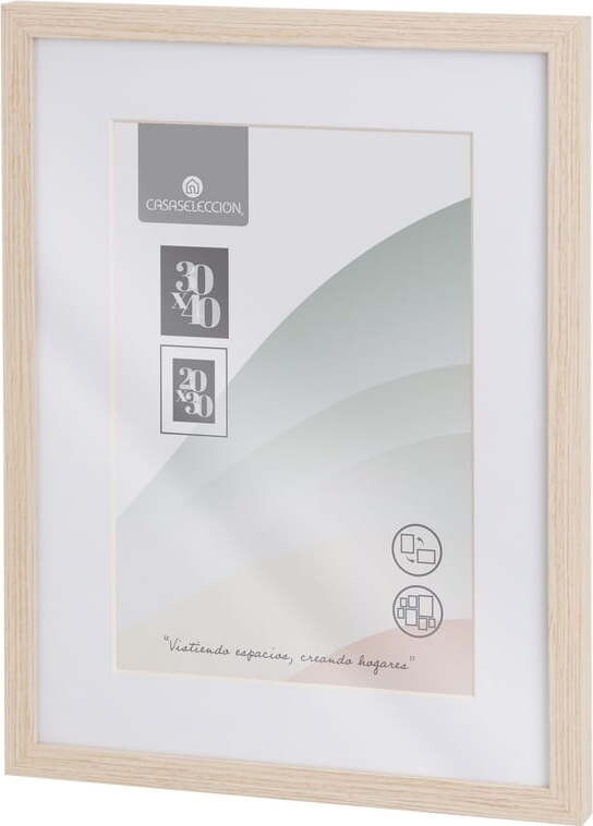 Rámeček na zeď v přírodní barvě 32x42 cm Sencillo – Casa Selección