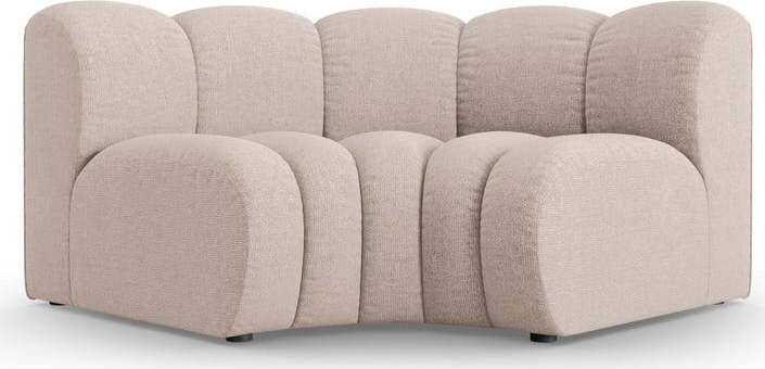 Béžový žinylkový modul pohovky (variabilní roh) Lupine – Micadoni