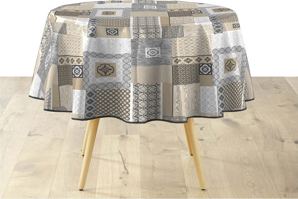 Omyvatelný ubrus z PVC ø 160 cm Costa – douceur d'intérieur