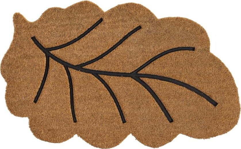 Rohožka z kokosového vlákna 45x75 cm Leaf – Casa Selección