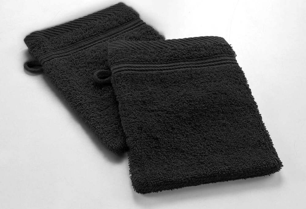 Černá bavlněná žínka 15x21 cm Tendresse – douceur d'intérieur