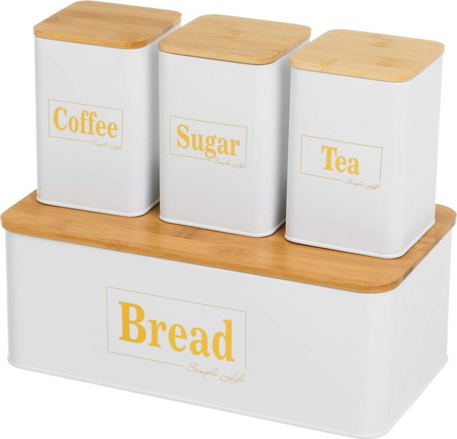 Kovové dózy v sadě 4 ks – Casa Selección