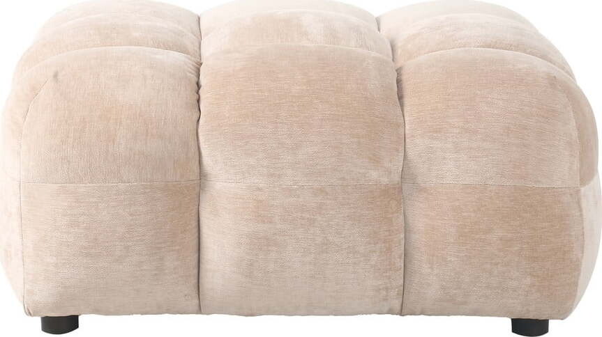 Béžová sametová podnožka Hackman – Dutchbone