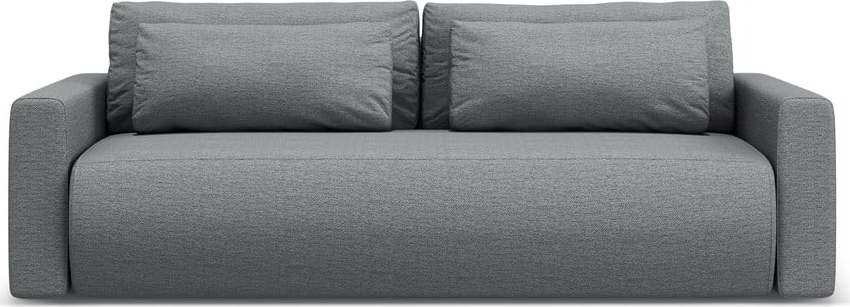 Šedá rozkládací pohovka s úložným prostorem 238 cm Belfast – Cosmopolitan Design