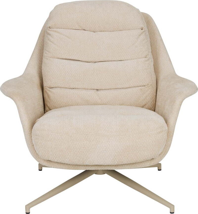 Béžové otočné relaxační křeslo Philly – Zuiver