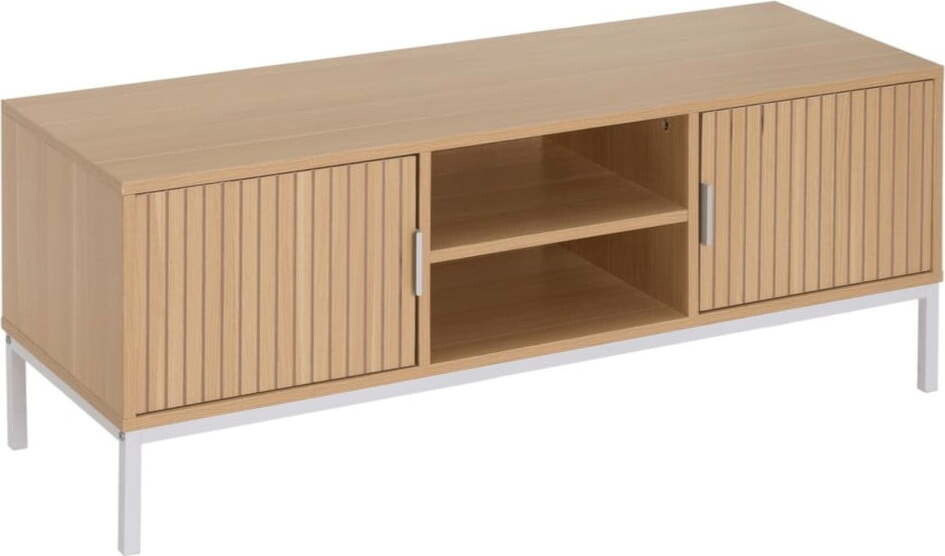 TV stolek v dekoru dubu v přírodní barvě 120x45x40 cm Mid-Lines – Casa Selección