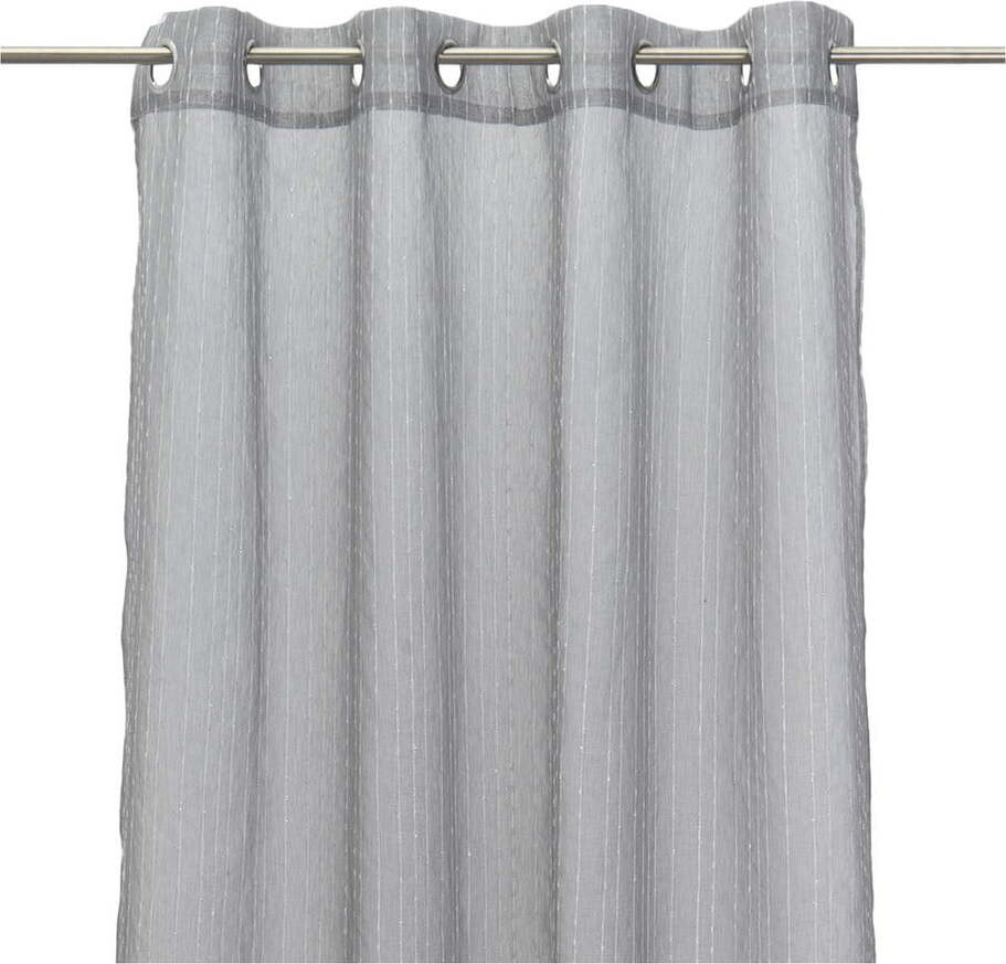 Šedá záclona 140x260 cm Vertical Thread – Casa Selección
