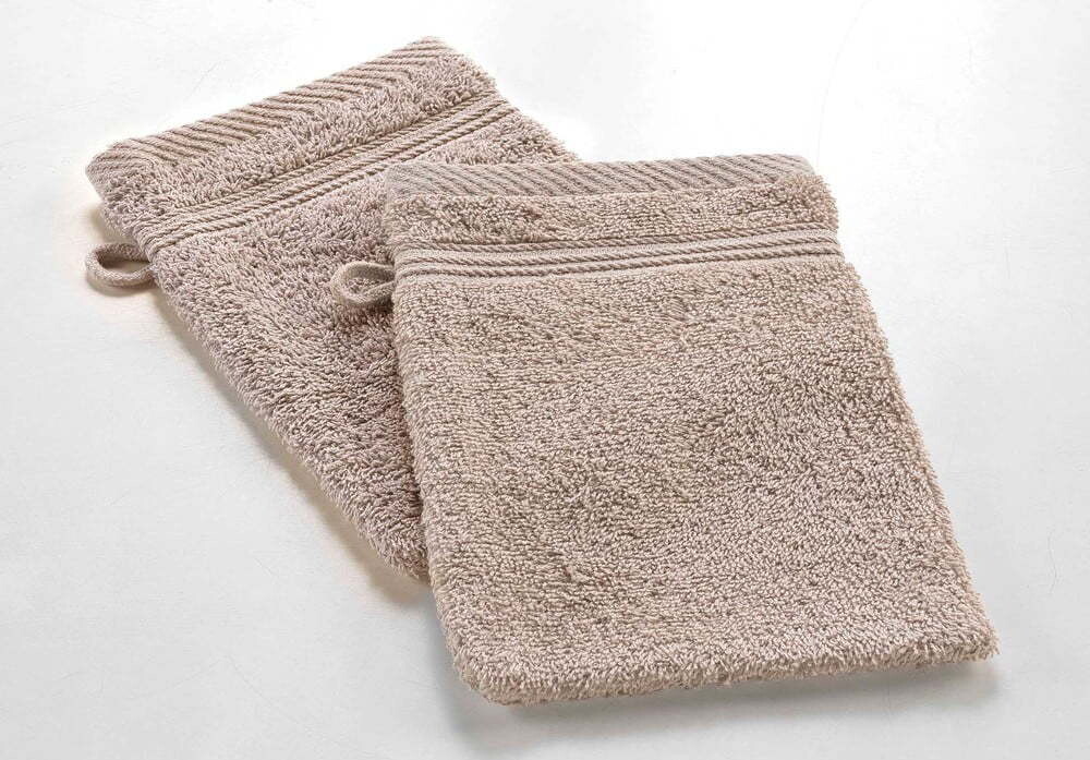 Světle hnědá bavlněná žínka 15x21 cm Tendresse – douceur d'intérieur