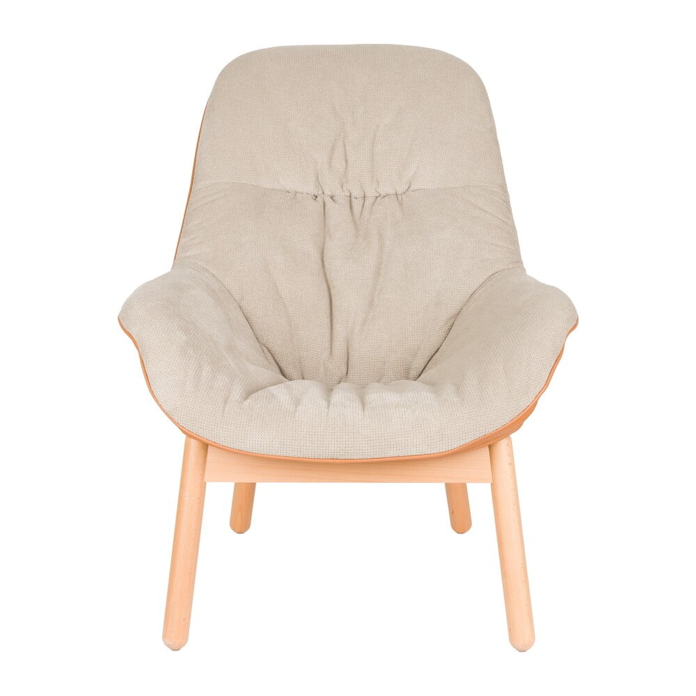 Béžové křeslo Duke – White Label