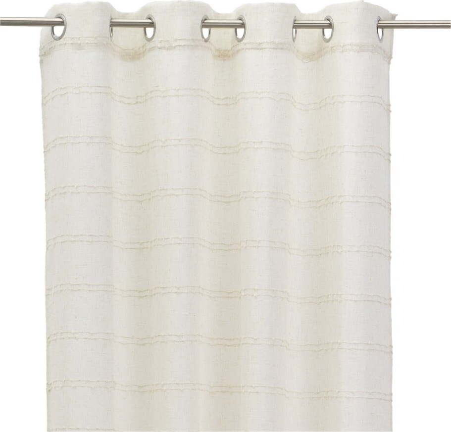 Béžový závěs s příměsí lnu 140x260 cm Nodes – Casa Selección