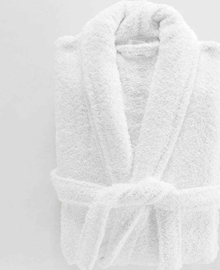 Bílý bavlněný župan velikost M Tendresse – douceur d'intérieur
