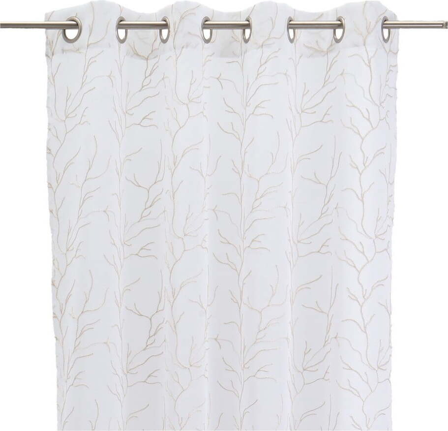 Bílo-béžová záclona 140x260 cm Coral – Casa Selección