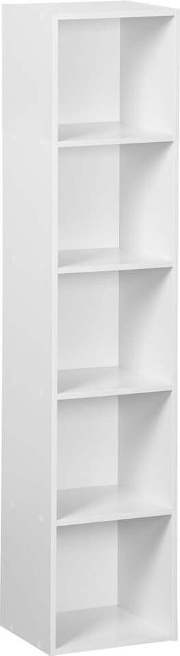 Bílá knihovna 30x24x132 cm Cube – Casa Selección